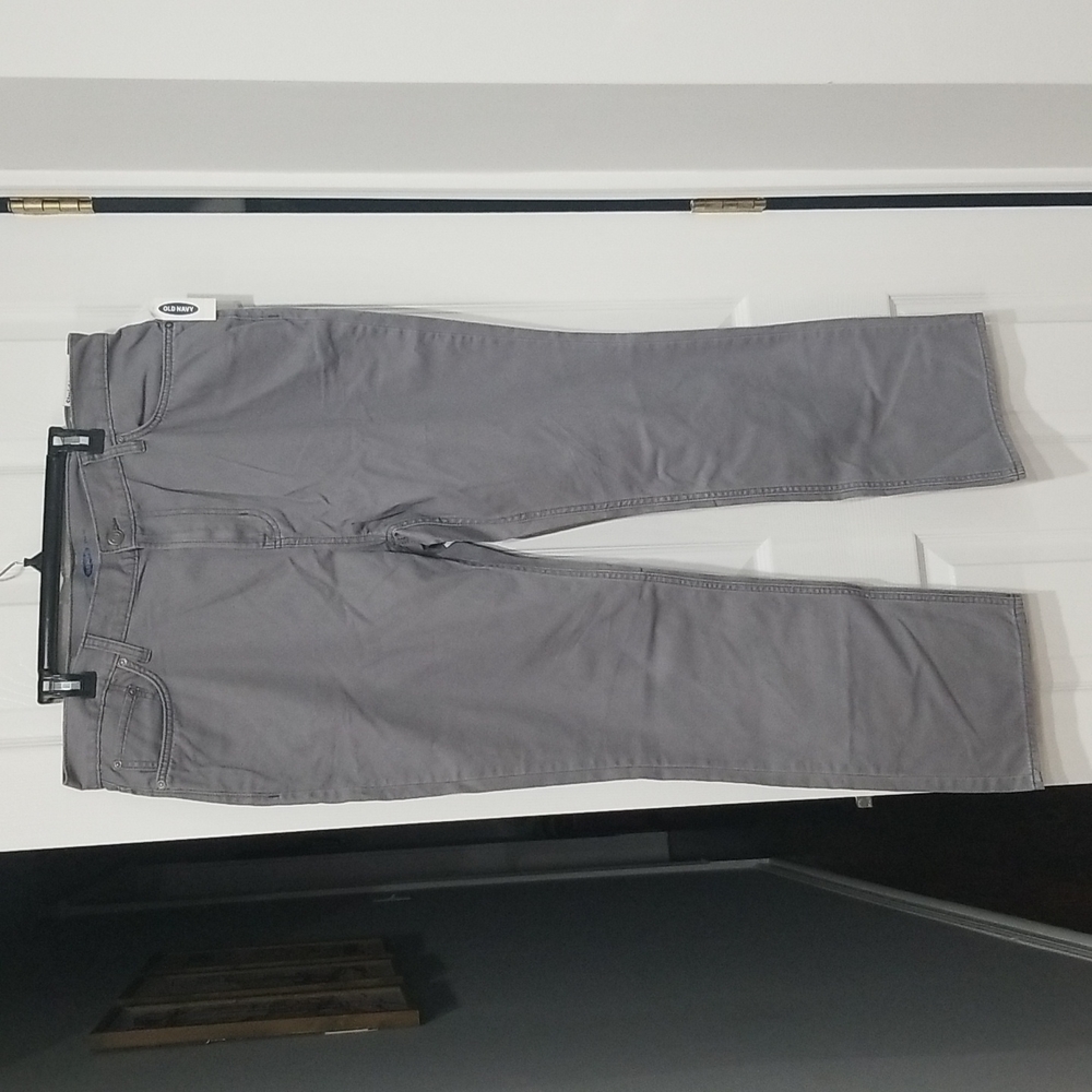 Old Navy Gray Straight Jeans